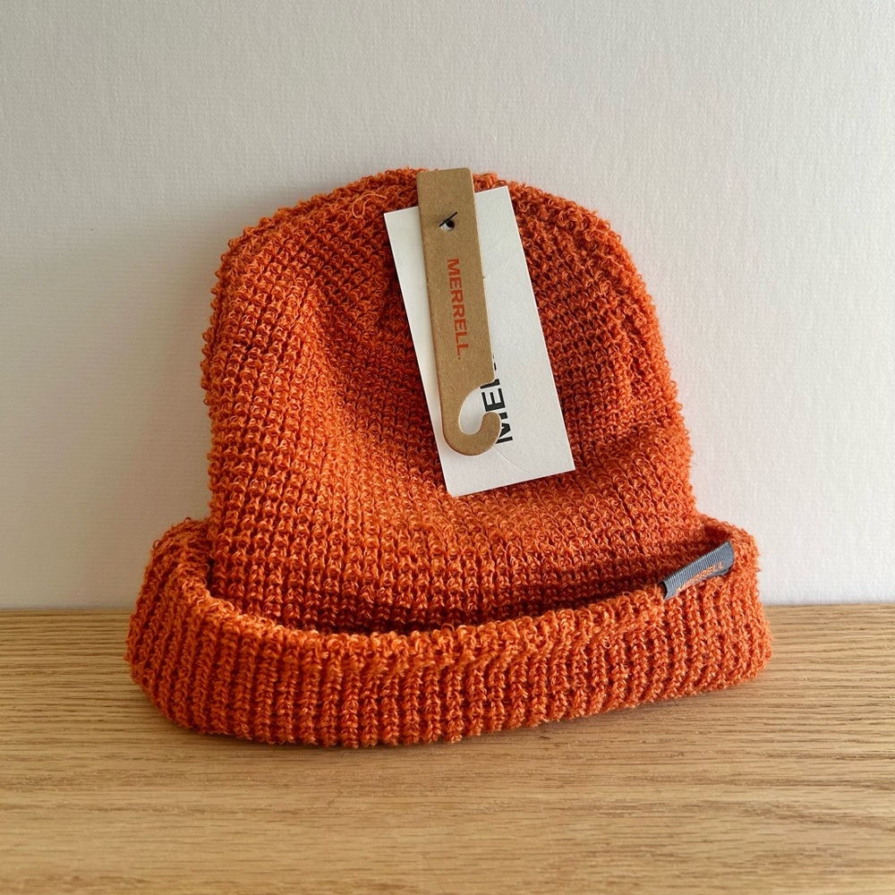 Merrell Burnt Orange Fisherman Rib Beanie
